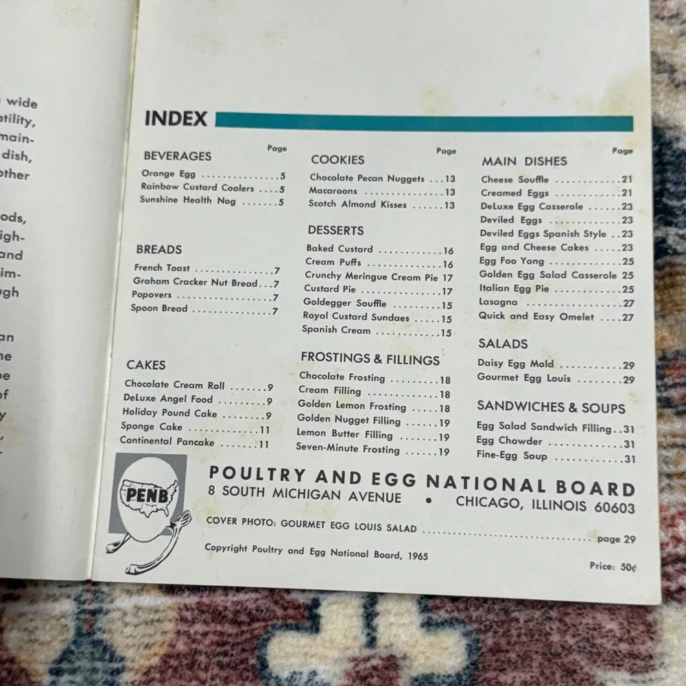 Vintage‎ 1965 Plain and Fancy Ways with Eggs Cookbook Recipes